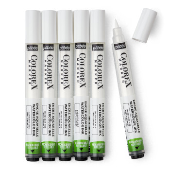 Marqueurs Fill'It Vides 4,5mm - Lot De 2 - Blanc - Neuf - Pour Remplissage De Stylos Ou Dessin