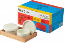 Meeden Keramik-Doppelpalettenbecher mit Abdeckungen mit Buchenholz-Tablett.