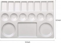 Meeden Porcelain 17-Well Paint Palette 16,5x23 cm.