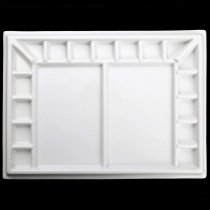 Meeden Porcelain 19-Well Paint Palette 25x33 cm.