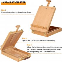 Meeden Large Studio Sketch Box Easel with Storage Box