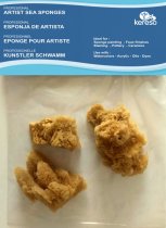 Natural Fine Pore Sponges  3 Pack 1″-3″