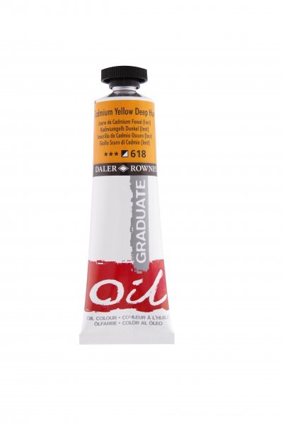 Daler-Rowney Graduate Oil Colour 38 ml. - 618 Cadmium Yellow Deep (Hue)