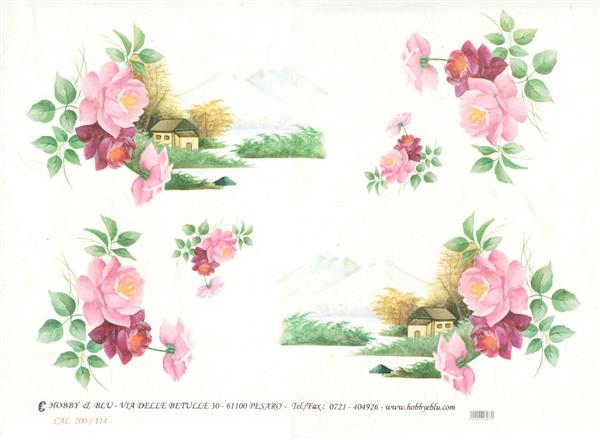 Printed Decoupage Rice Paper 43 x 32 cm - 114