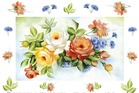 Printed Decoupage Rice Paper 43 x 32 cm - 242