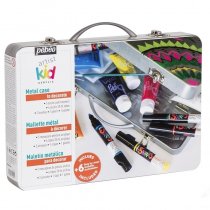 Pebeo Acrylfarbenset für Kinder - Metallbox