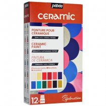 Pebeo Ceramic Farben Entdeckerset 12X20 ml