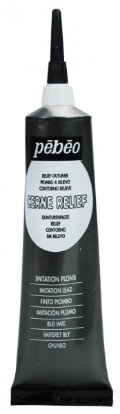 Pebeo Cerne Relief Outliner 37 ml. - Imitation Lead