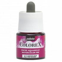 Pebeo Colorex Aquarelinkt 45 ml. - 12 Roze Meekrap