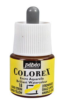 Pebeo Colorex Watercolour Ink 45 ml. - 01 Lemon Yellow