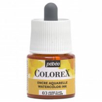 Pebeo Colorex Aquarell-Tusche 45 ml. - 03 Hellgelb