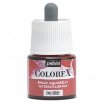 Pebeo Colorex Aquarell-Tusche 45 ml. - 06 Koralle