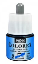 Pebeo Colorex Aquarell-Tusche 45 ml. - 22 Cyan