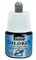 Pebeo Colorex Aquarell-Tusche 45 ml. - 24 Türkisblau