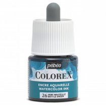 Pebeo Colorex Aquarell-Tusche 45 ml. - 26 Flaschengrün