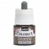 Pebeo Colorex Aquarell-Tusche 45 ml. - 49 Turteltaube Grau