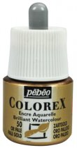 Pebeo Colorex Aquarell-Tusche 45 ml. - 57 Zartgold