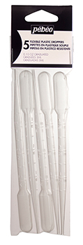 Pebeo Colorex Plastic Pipette - 5 Pack