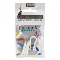 Pebeo Colorex Replacement Nibs - Pack 3