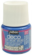 Pebeo Deco Glossy Acrylic Paint 45 ml. - 012 Medium Blue