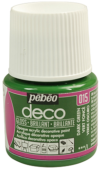 Pebeo Deco Glossy Acrylic Paint 45 ml. - 015 Dark Green