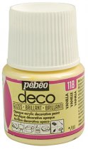 Pebeo Deco Glossy Acrylic Paint 45 ml. - 118 Vanilla