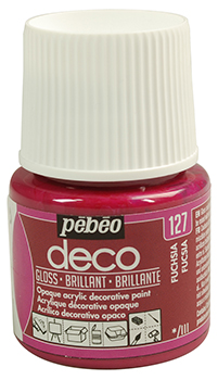 Pebeo Deco Glossy Acrylic Paint 45 ml. - 127 Fuchsia