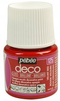Pebeo Deco Glossy Acrylic Paint 45 ml. - 125 Velvet Red