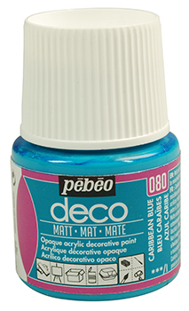 Pebeo Deco Matt Acrylic Paint 45 ml. - 080 Caribbean Blue