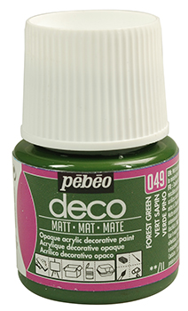 Pebeo Deco Matt Acrylic Paint 45 ml. - 049 Forest Green