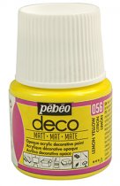 Pebeo Deco Matt Acrylic Paint 45 ml. - 056 Lemon Yellow