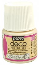 Pebeo Deco Matt Acrylic Paint 45 ml. - 069 Antique White