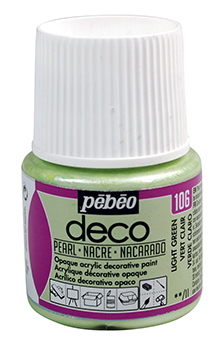 Pebeo Deco Pearl Acrylic Paint 45 ml. - 106 Light Green