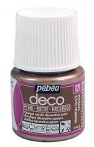 Pebeo Deco Pearl Acrylic Paint 45 ml. - 121 Marron glacé