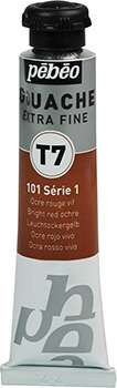 Pebeo Extra-Fine T7 Gouache 20 ml. Series 1 - Bright Red Ochre