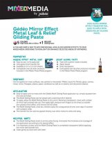 Pebeo Gedeo Mirror Effect Leaves Silver - 12 Pack