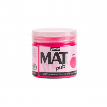 Pebeo Mat Pub Acrylic Paint 140 ml. - Fluorescent Pink