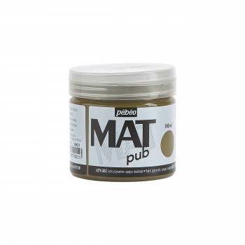 Pebeo Mat Pub Acrylic Paint 140 ml. - Raw Umber