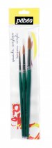 Pebeo Wallet 3 Round Synthetic Brushes 4, 8, 12