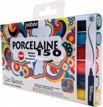 Pebeo Porcelaine 150 Feine Spitzen Filzstifte - 6er-Set Pop Farben Pebeo Porcelaine 150 Feine Spitzen Filzstifte - 6er-Set Pop Farben