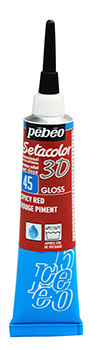 Pebeo Setacolor 3D Liner Glossy 20 ml. - Spicy Red