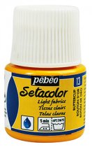 Pebeo Setacolor For Light Fabrics 45 ml. - 13 Butter Cup
