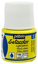Pebeo Setacolor For Light Fabrics 45 ml. - 17 Lemon Yellow