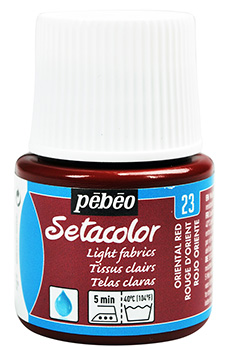 Pebeo Setacolor For Light Fabrics 45 ml. - 23 Oriental Red