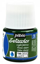 Pebeo Setacolor For Light Fabrics 45 ml. - 28 Moss Green