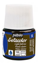 Pebeo Setacolor für helle Textilien 45 ml. - 14 Samtbraun