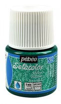 Pebeo Setacolor Light Glitter Fabric Paint 45 ml. - Emerald