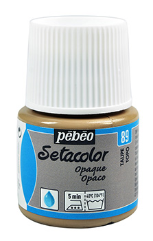 Pebeo Setacolor Opaque Textile Paint 45 ml. - 89 Taupe