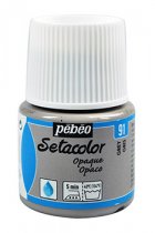 Pebeo Setacolor Opaque 45 ml. Farba do Tekstyliów Kryjąca - 91 Grey