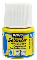 Pebeo Setacolor Opaque Shimmer Paint 45 ml. - 36 Rich Yellow